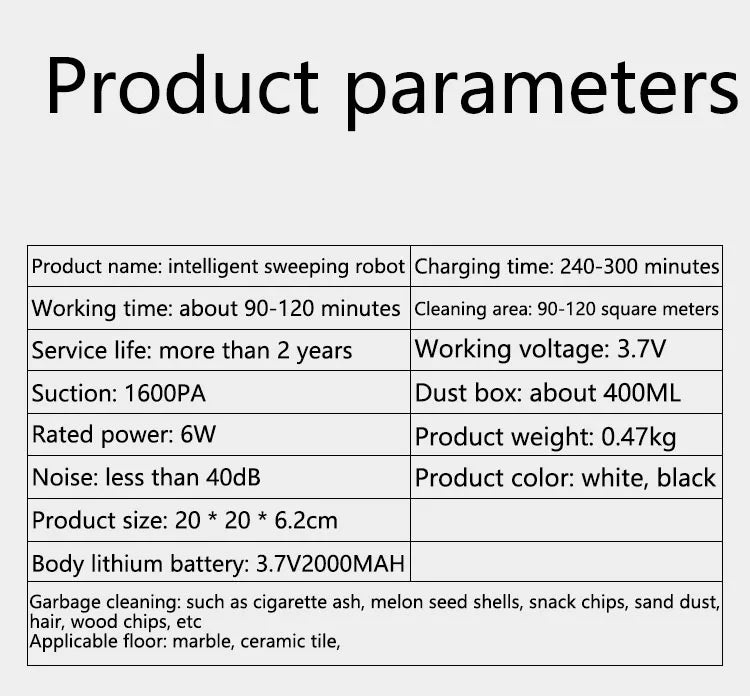 Intelligent sweeping robot hand pushed lazy broom household cleaner Wireless lazy vacuum household cleaning appliances cleaner
