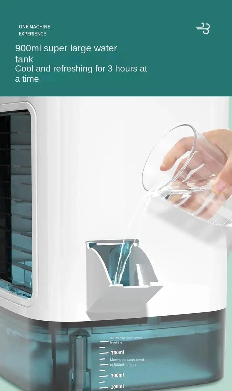 HOMEFISH Small Home-use Quiet Desktop Humidifier Cold Fan Spray Refrigeration Portable USB Electric Fan