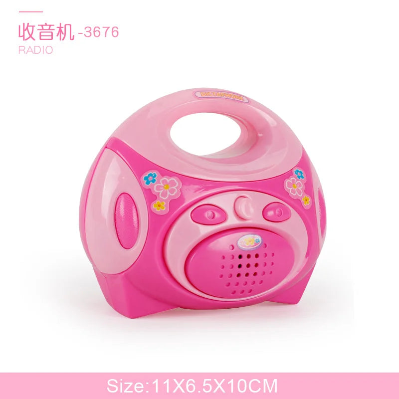 Kids Kitchen Play Simulation Home Appliances Toys Pretend Play Refrigerator Microwave Coffee Maker Kettle Hair Dryer for Childs