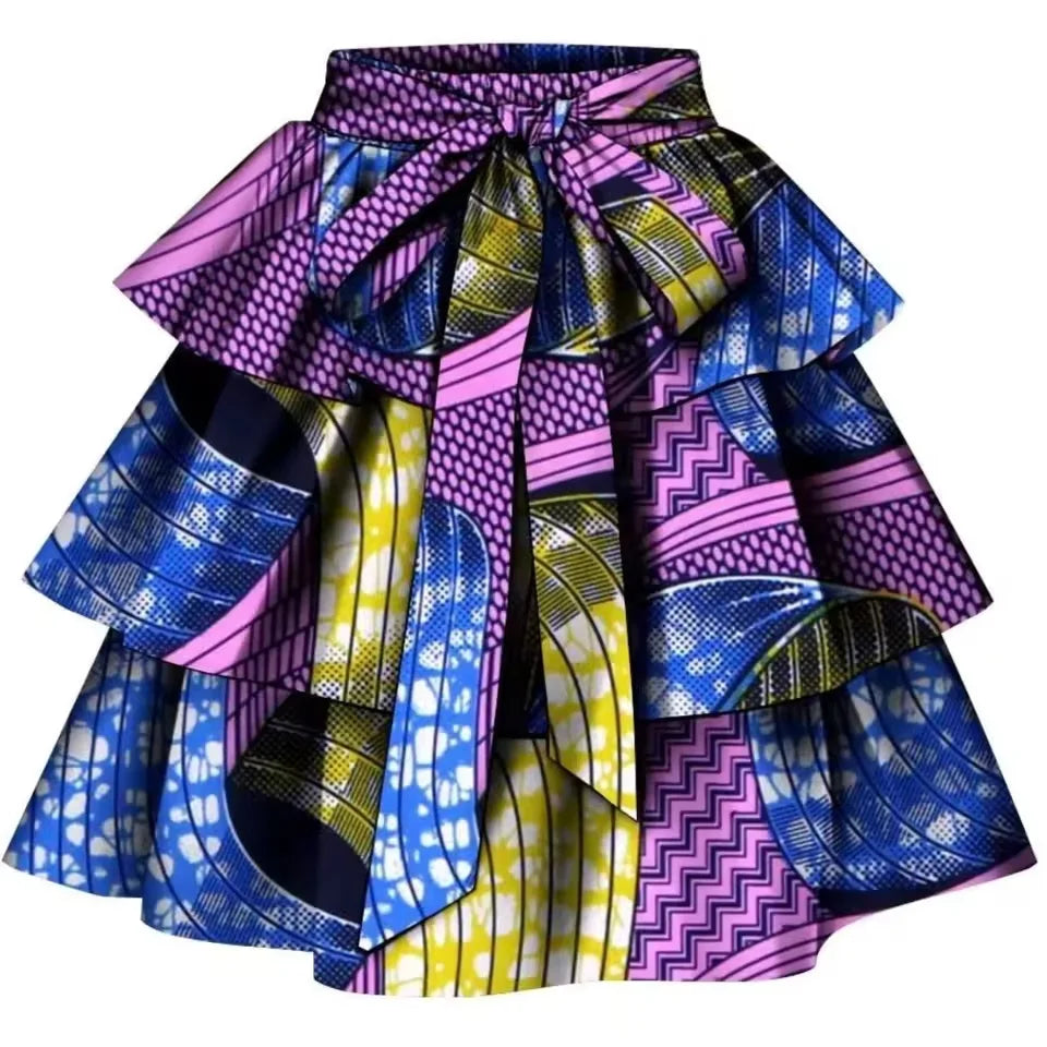 Sale! New African Print Clothes for Womem private custom pure cotton ankara print dashiki bazin riche casual skirt for women