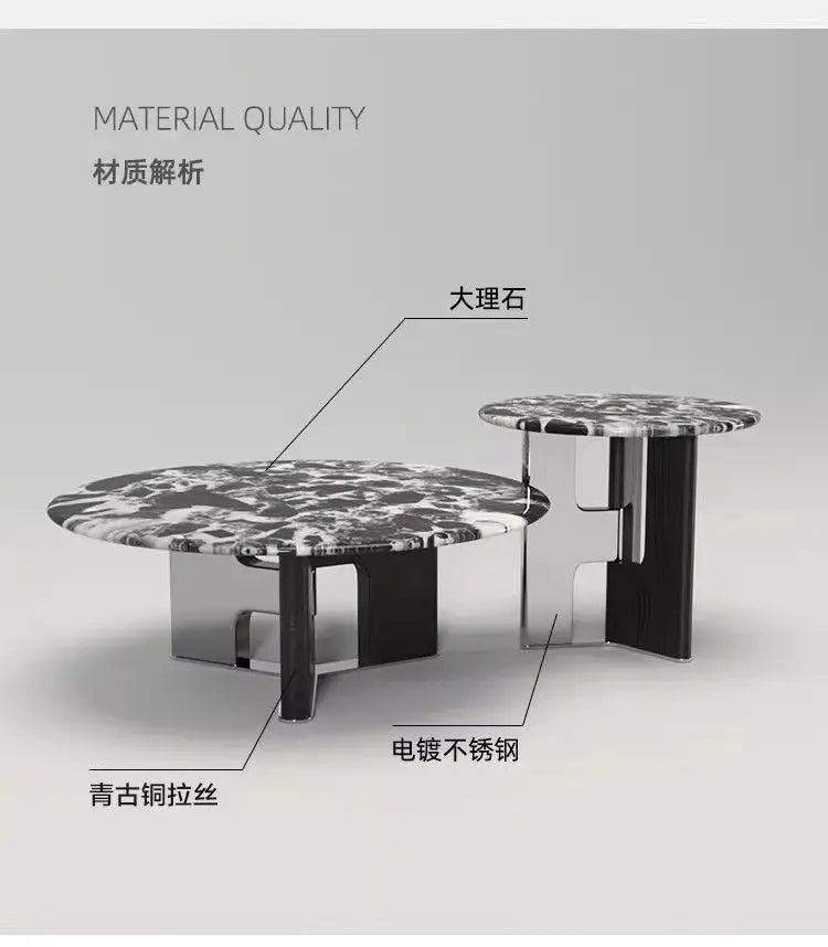 Organizer Black Coffee Tables Modern Design Italian Round Coffee Tables Minimalist Nordic Mesitas De Noche Home Accessories