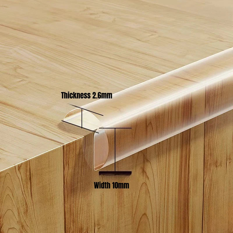 1/2/3M Table Edge Guard Furniture Corner Protector Strip Self Adhesive Transparent Kids Collision Proof Soft Bumper Baby Safety