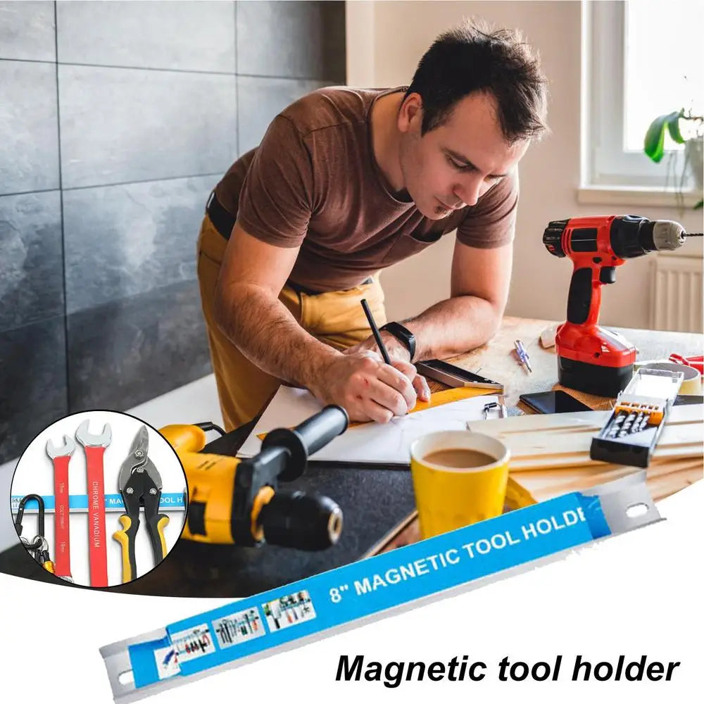 Magnetic Screwdriver Holder Workbench Tool Storage Organizer Power Tool Storage Organization Strip Mounted Workbench Board
