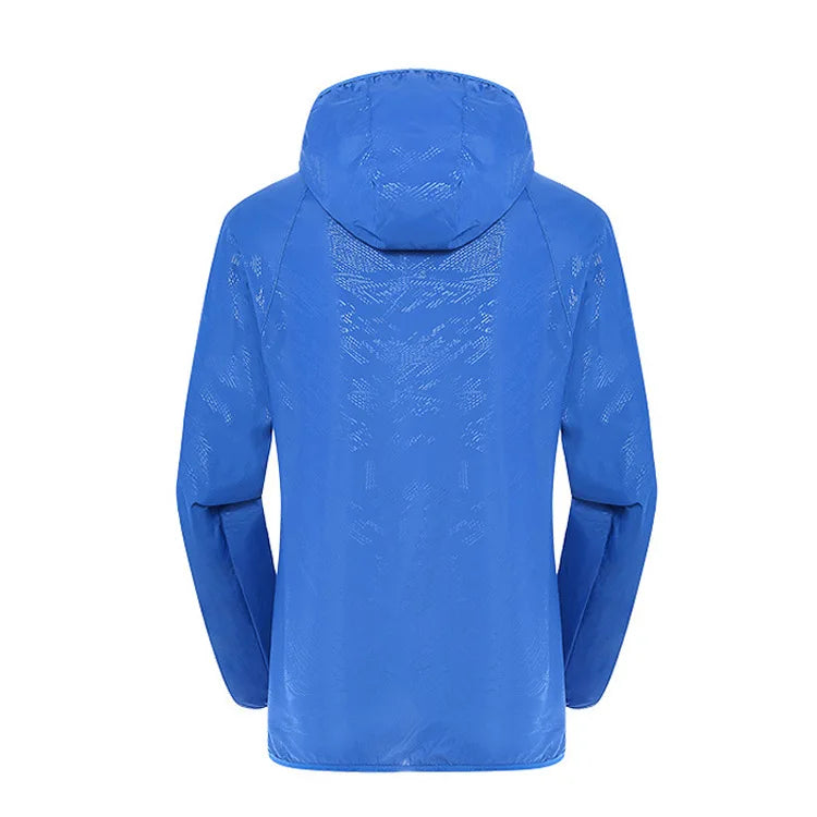 Men Women Hiking Jacket Waterproof Quick Dry Camping Hunting Clothes Sun-Protective Outdoor Sports Coat Anti UV Windbreaker