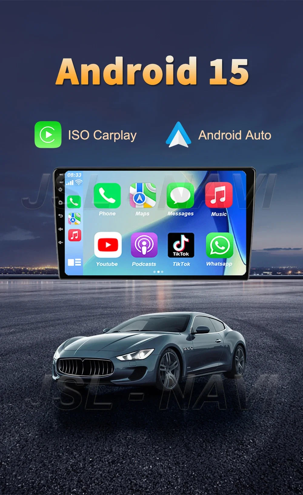 2K Screen Android 16 Carplay Multimedia Radio Player for HONDA FIT JAZZ 2014-2020 DSP 2din Autoradio Stereo Head Unit
