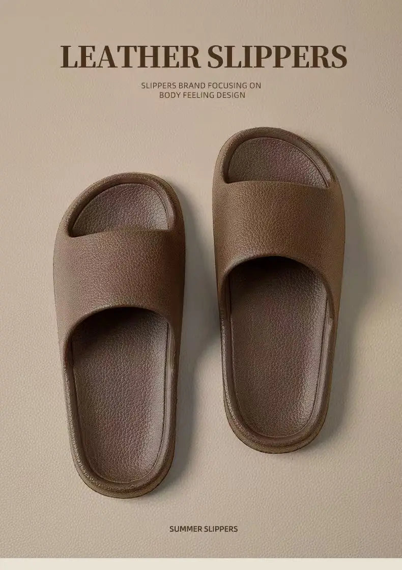 Fashion Women Slippers Summer Flat Lightweight EVA Home Bathroom Slippers Comfort Massage Couples Indoor Slides Shower Shoes