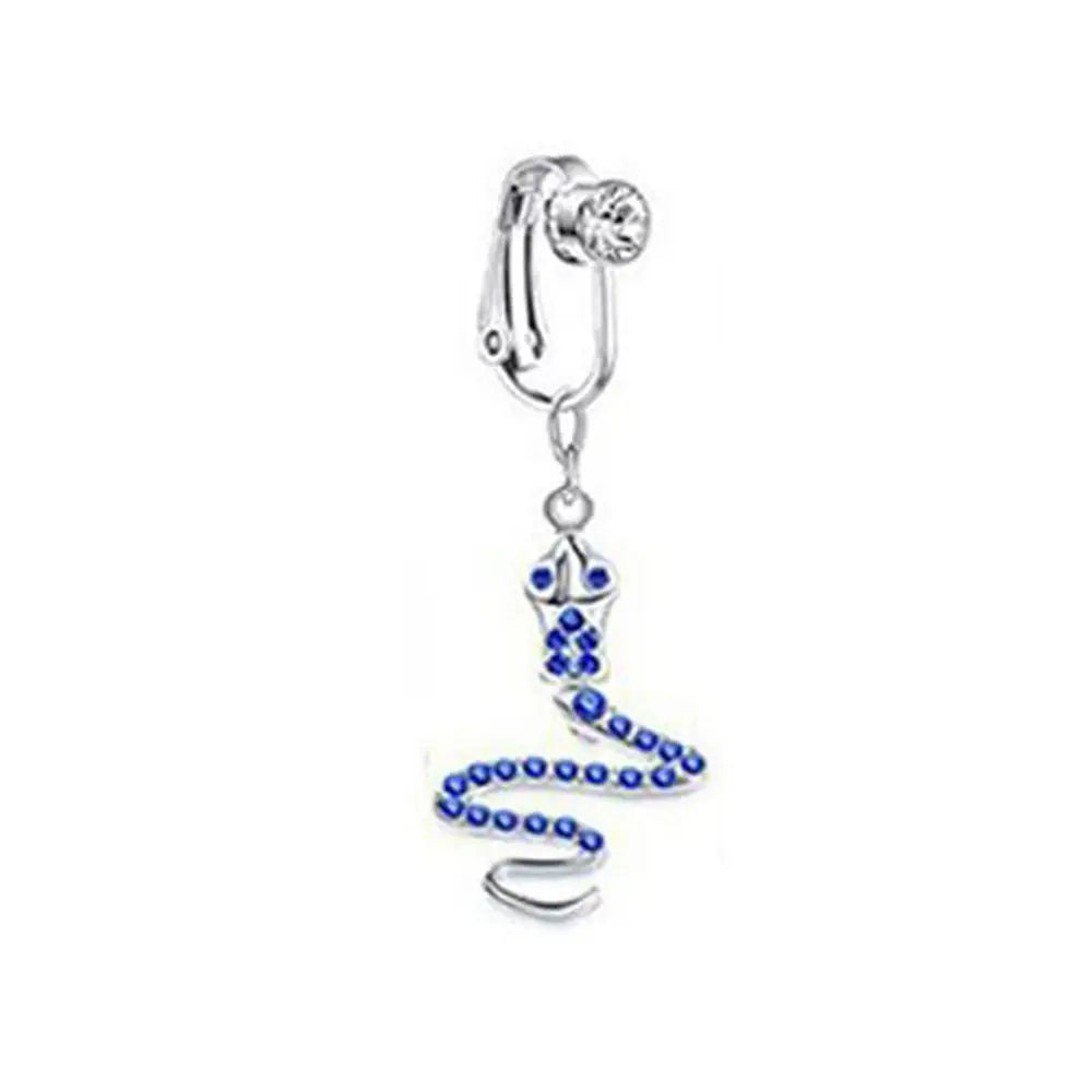 Faux Fake Belly Butterfly Fake Belly Piercing Heart Clip On Umbilical Navel Fake Pircing Moon Star Leaves Cartilage Earring Clip