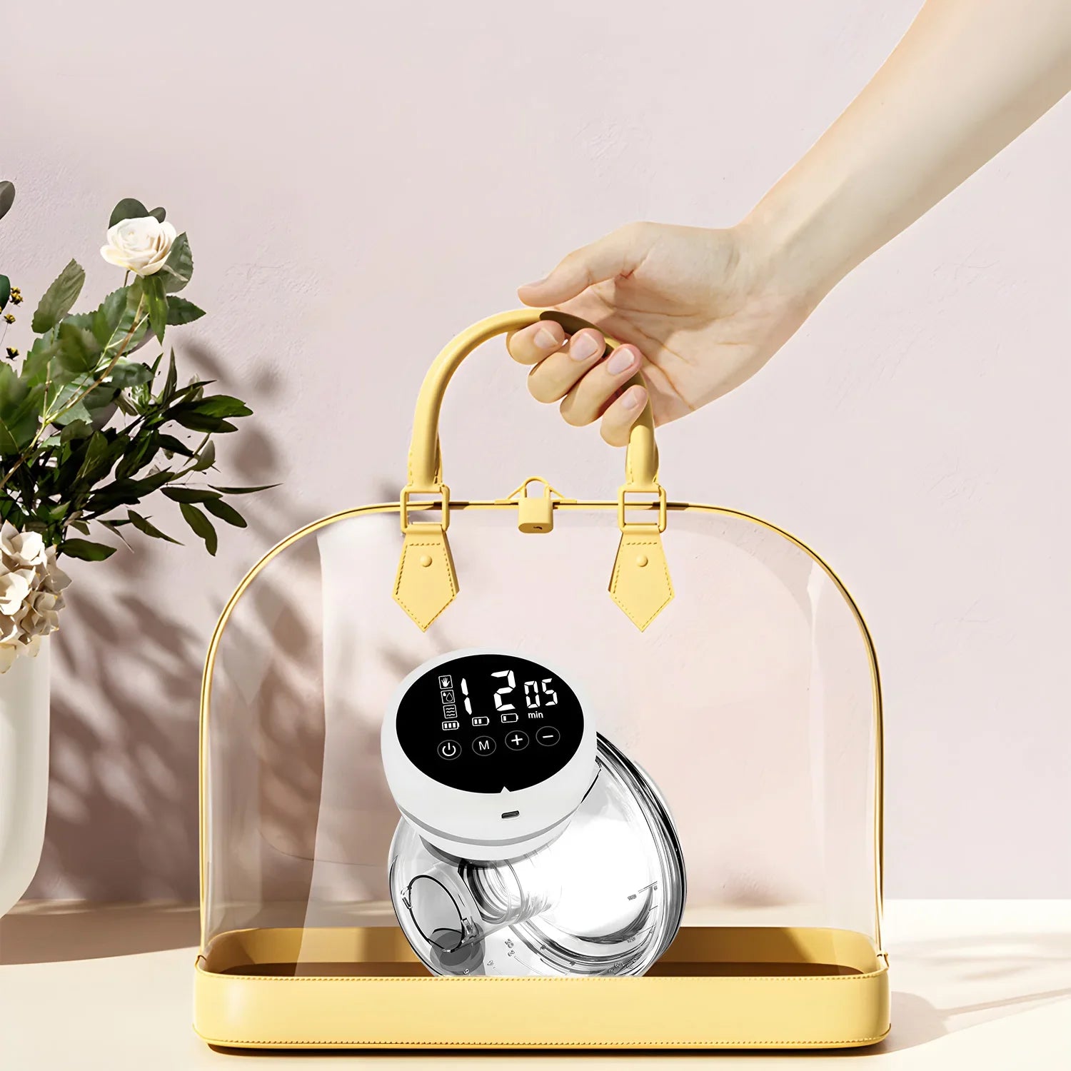 2026 New Wearable Electric Breast Pump Painless Double-Sided, Fully Automatic And Hands-Free Breast Milk Collector Sells Well.