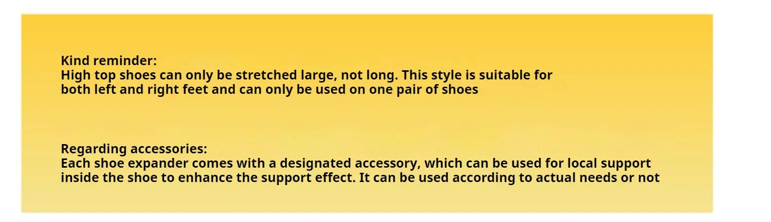 1 Piece Shoe Stretcher Shoe Trees Adjustable Length Width for Men and Women