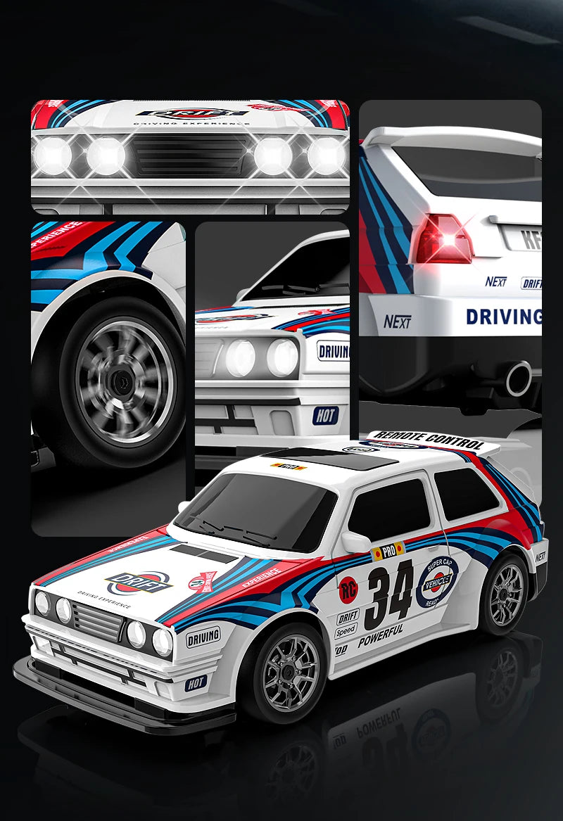 4WD RC Drift Car 1:43 Remote Control Cars Truck 4x4 Racing Drifting 2.4G Radio Mini Vehicle Model Toy Gift for Adults Kids Boys