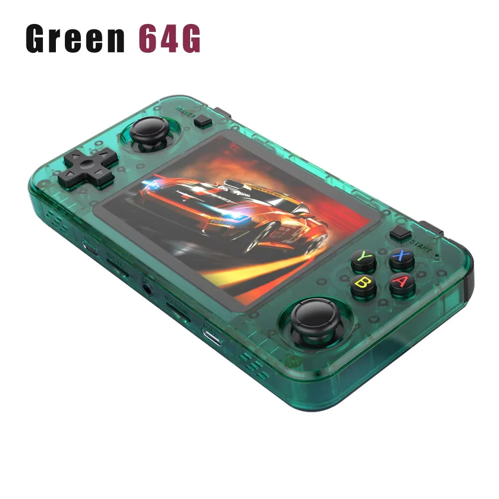 R36H ARKOS Retro Handheld Game Console Portable 64G 128G Pocket Video Player 3.5 Inch IPS Screen R36S landscape Kid Gift