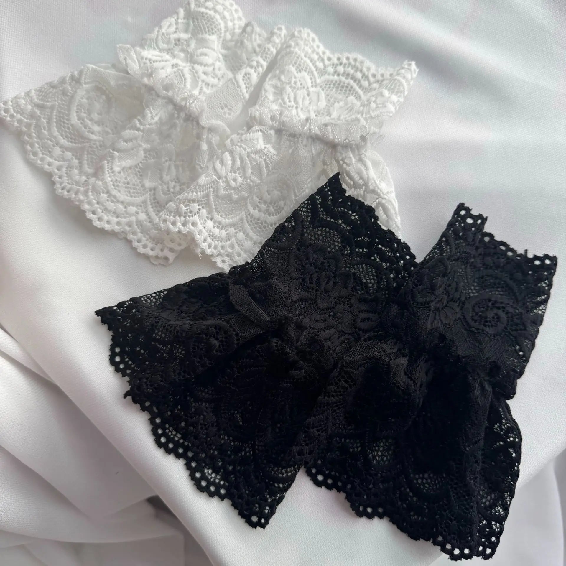 Mesh Lace Fake Sleeve Wrist Cuffs for Daily Wear Lolita Matching Dress Decor Sun Protection Sweet Styling