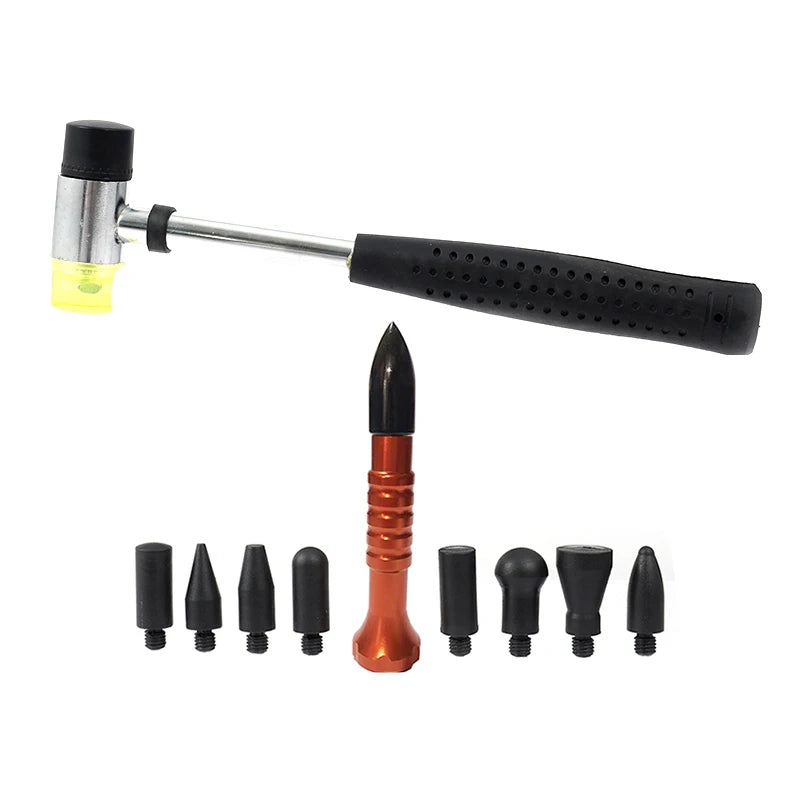 Car Dent Hammer Repair Dings Paintless Dent Repair Tap Down Pen Hail Dent Removal Tool Kit Car Body Flattening Pen