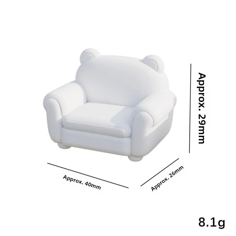 New 1:12 Dollhouse Simulation Sofa Mini Multistyles Living Room Furniture Pretend Play
