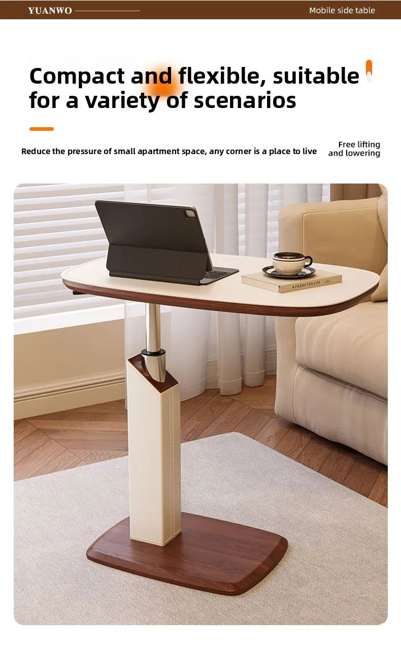 Lifting Bedside Table Movable Sofa Coffee Table Mobile Corner Jihu Rotating Living Room Computer Table Mini Small Side Table