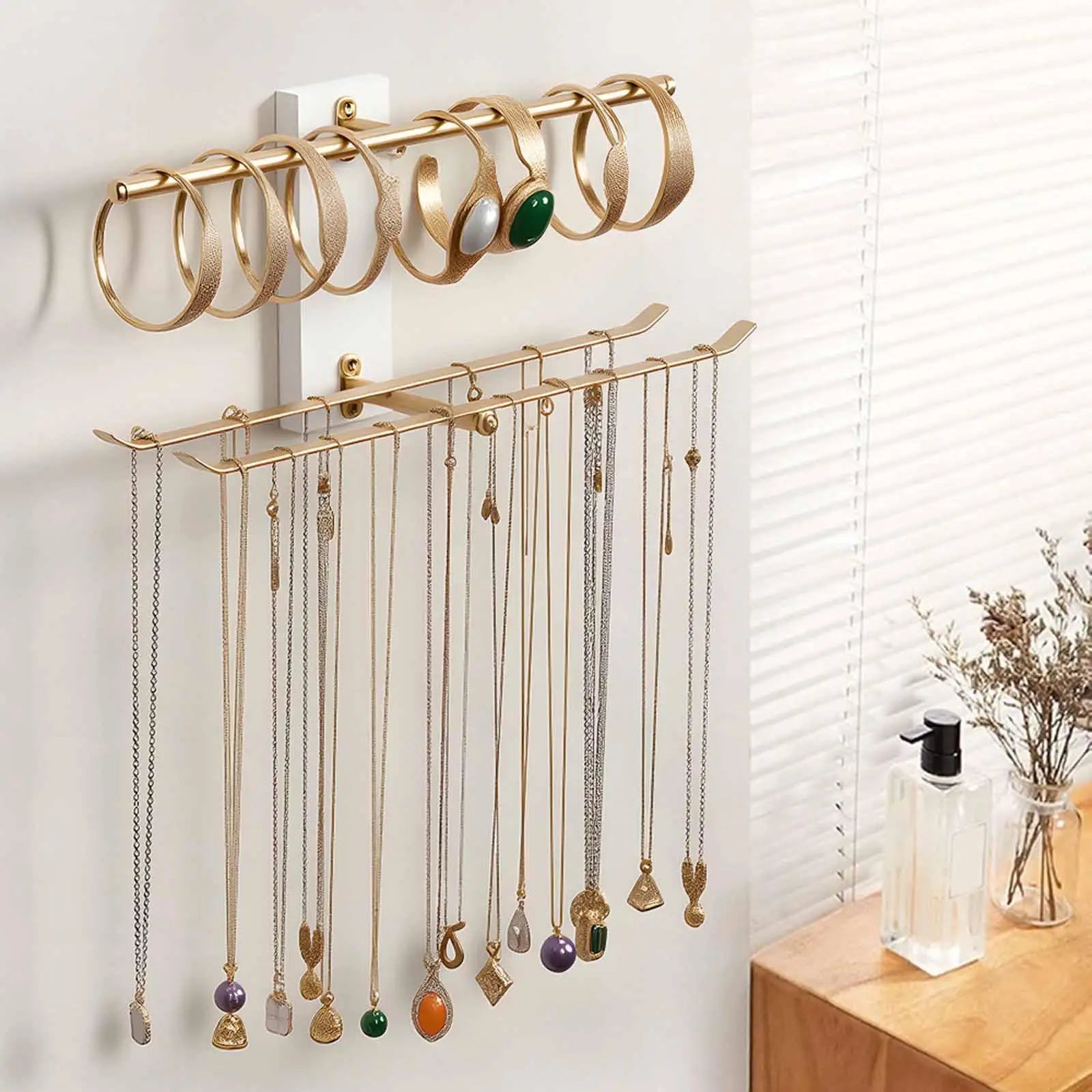Wall Mounted Jewelry Organizer Hanging Organizer Large Capacity Women Gift Storage Holder Jewelry Hanger for Headband