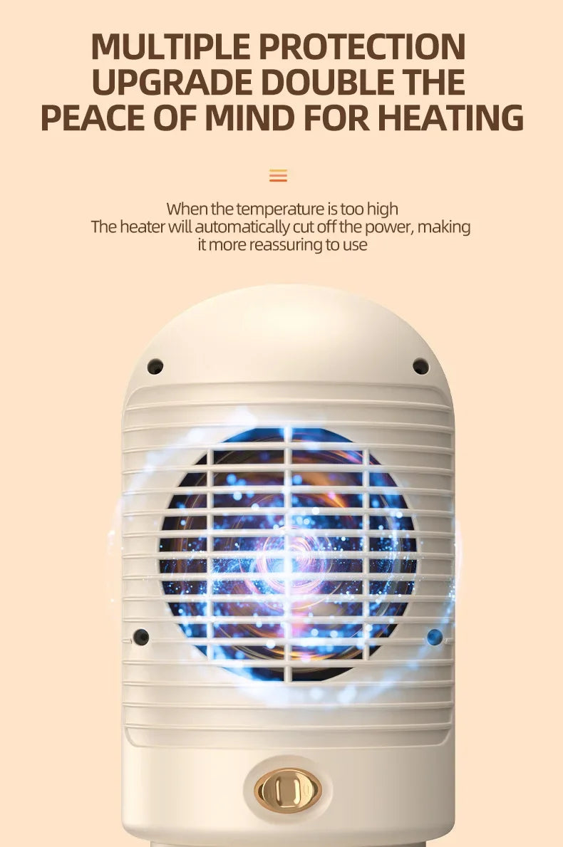 Small Household Heater Lasting Constant Temperature Quickly Add Safety and Energy Saving Power Off Protection Electric Heater