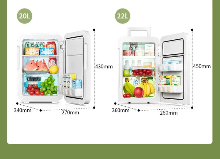 12V\110V\220V New Mini Refrigerator for Home Office Car Compact and Portable with Cooling Freezing