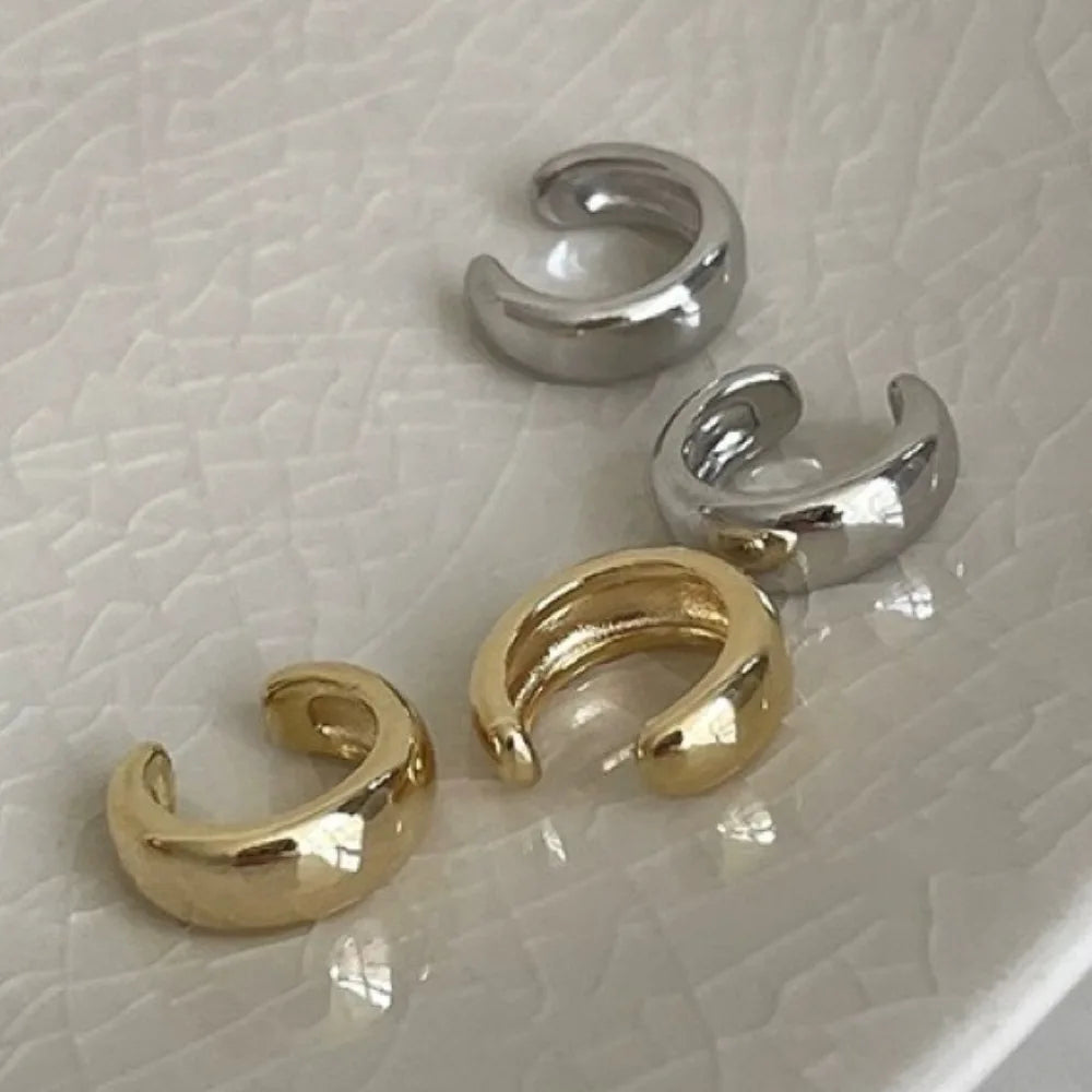 Gold Silver Ear Cuff Without Piercing Ear Clips Earrings for Women Trendy Earring Fake Cartilage Earrings Clip Каффы Для Ушей