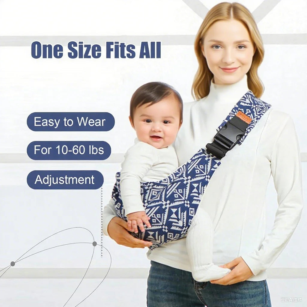Baby Sling Carrier Toddler Carrier New Baby Sling Portable and Lightweight Sling Non-Slip Hip Seat Carrying 10-30lbs