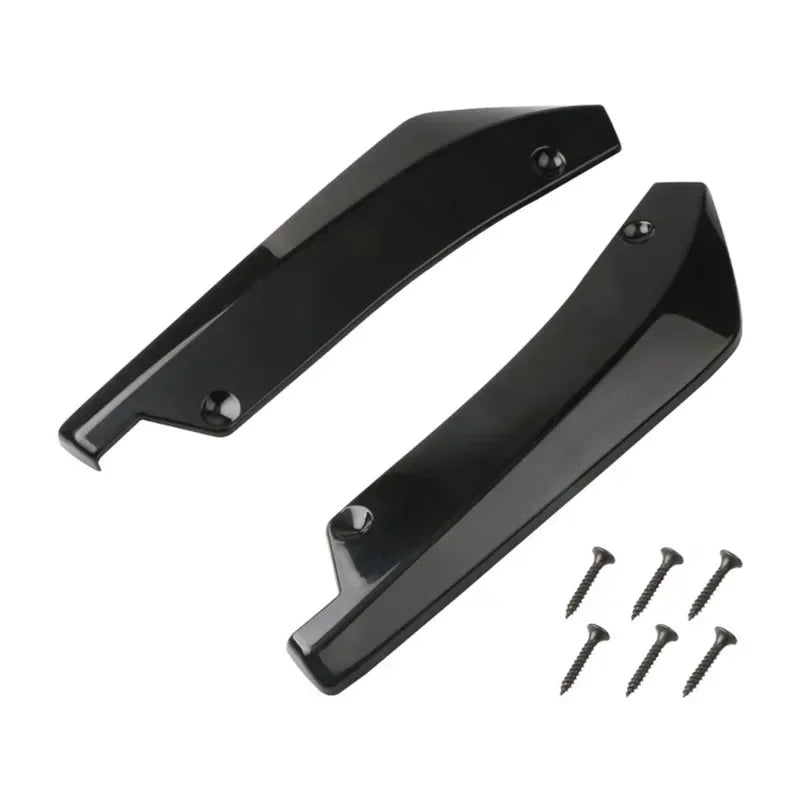 Car Front Rear Bumper Strip Lip Spoiler Diffuser Splitter Scratch Protector Carbon Fiber Winglets Side Skirt Extension Universal