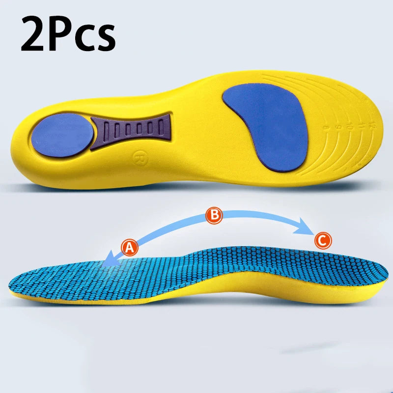 Arch Support sports Insole Men Women Orthopedic Insoles Foot Shock Absorption Anti-Slip Shoe Pads 2Pcs/4Pcs