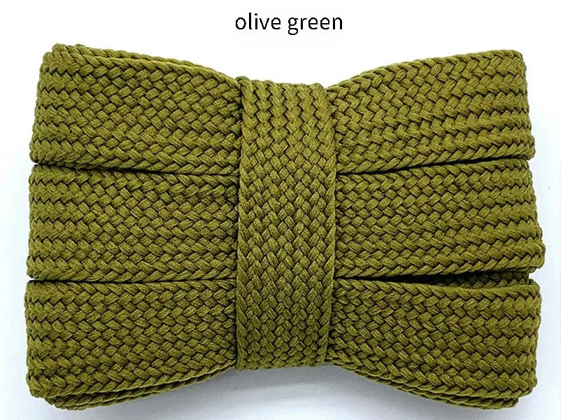 New 2cm wide fashion laces men and women sneakers flat shoes casual shoes lace length 100/120/140/160cm shoelace 18 color