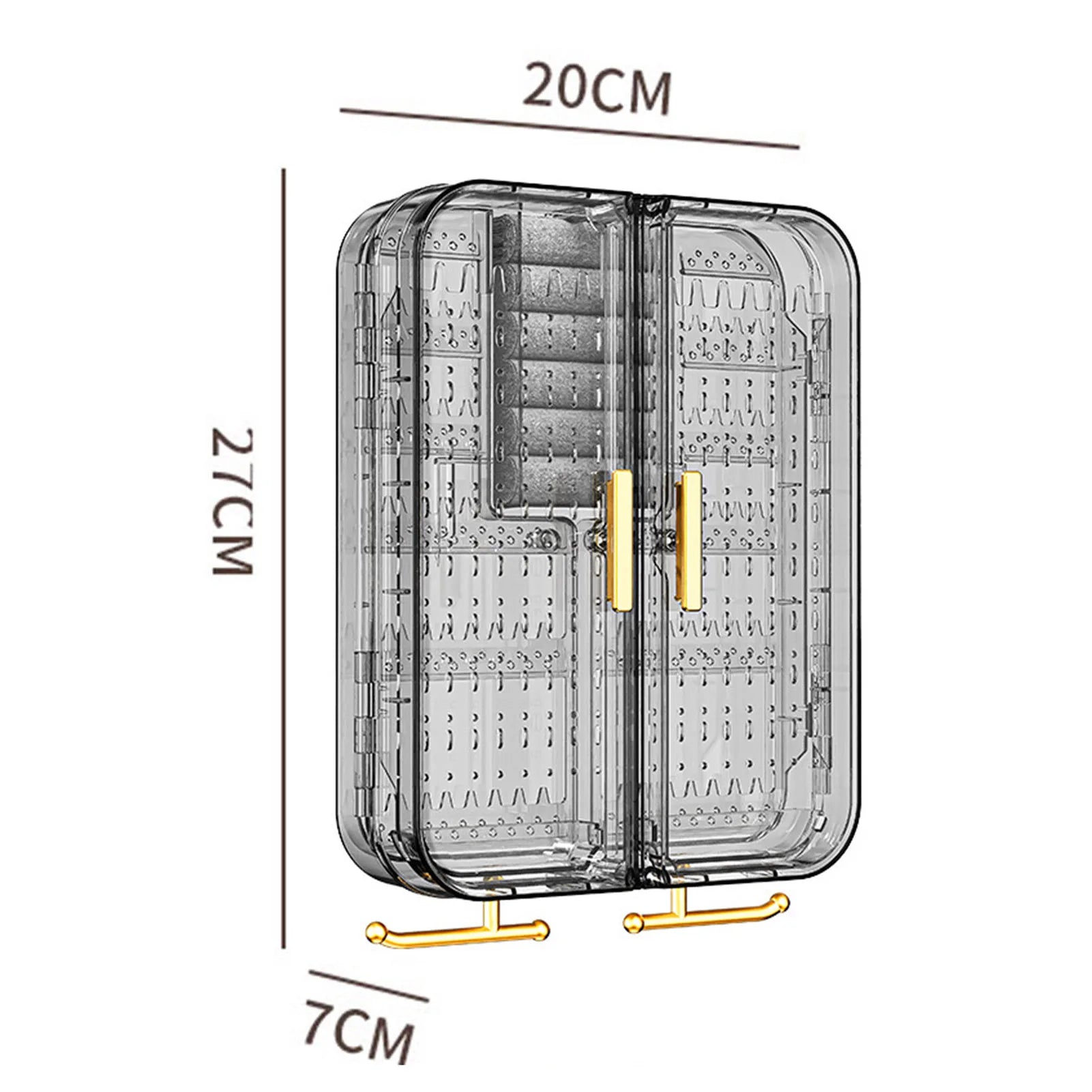 Jewelry Storage Box Jewelry Accessories Shelf Transparent Wall Mounted Jewelry Organizer Earrings Necklaces Rings Display Stand