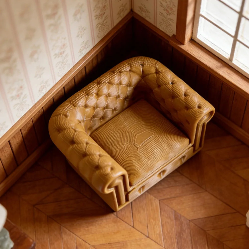 New 1:12 Dollhouse Simulation Sofa Mini Multistyles Living Room Furniture Pretend Play