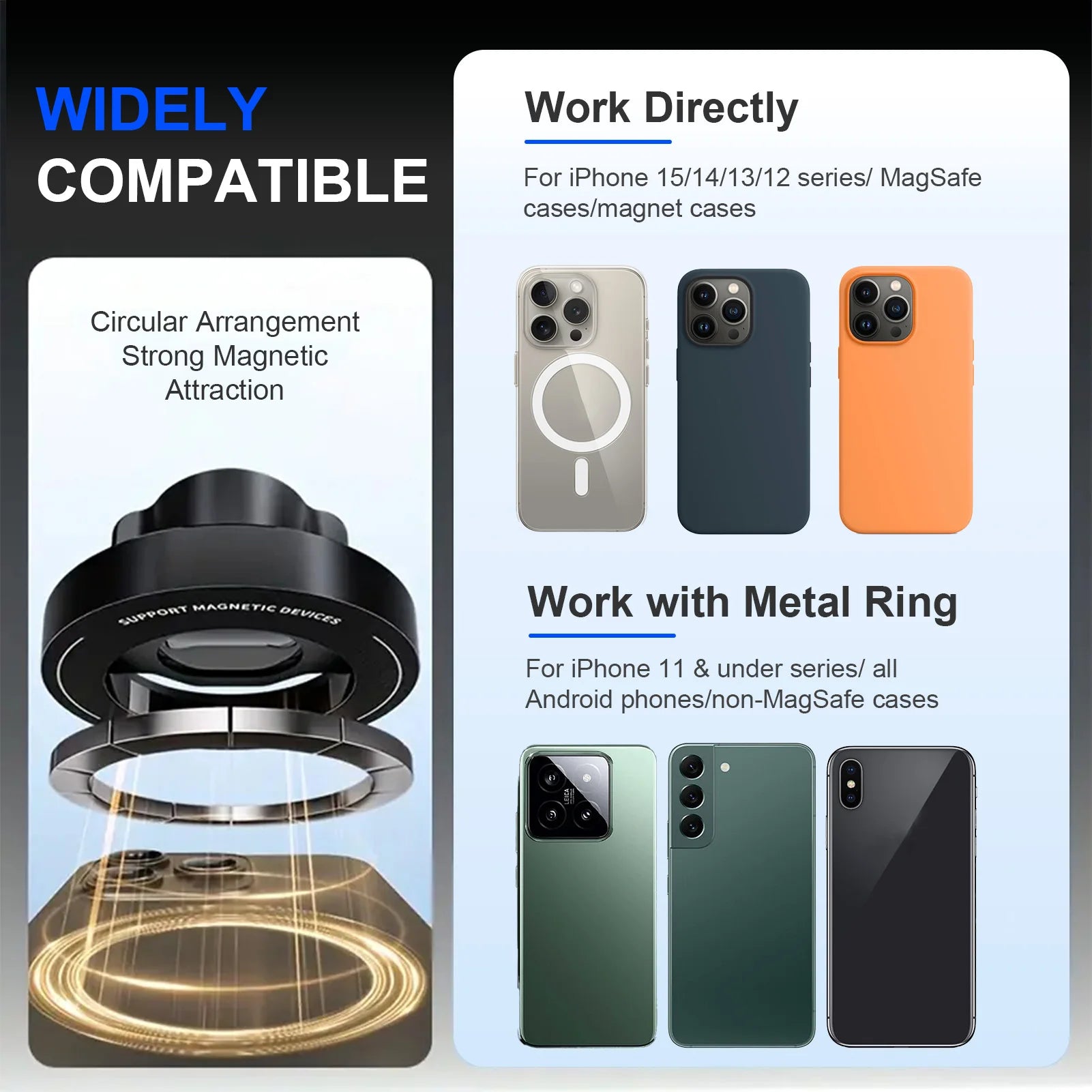 Car Mounted Magnetic Mobile Phone CD Slot Holder Smartphone Built-in 6 Powerful Magnets GPS Satellite Navigation for Iphone 16