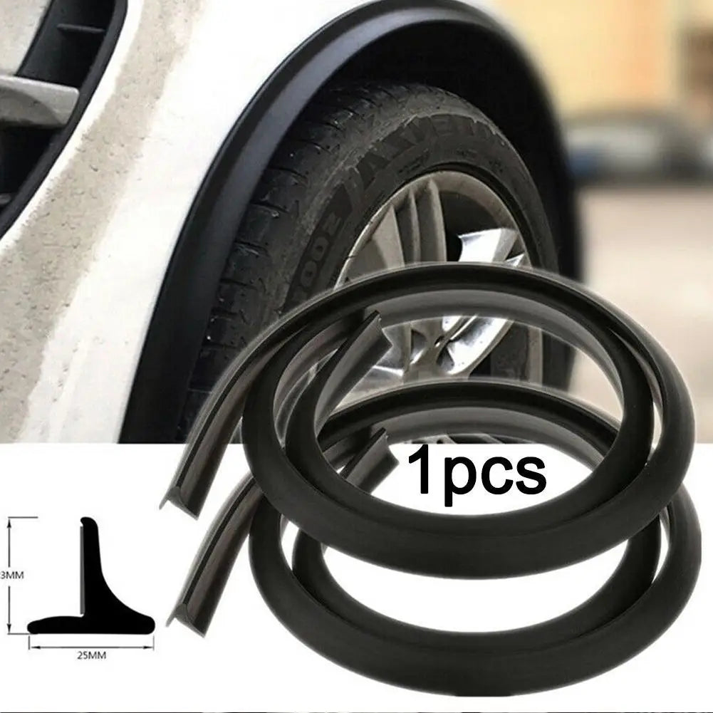 Car Splash Guard Fender Flare Extension Wheel Eyebrow Moulding Trim Wheel Arch Strip Extenders Trim Strip Stick out Edge SUV