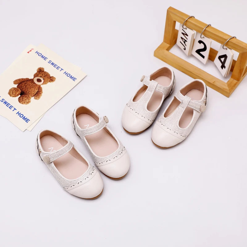 AS Kids Shoes Children Shoes Baby Boys Leather Loafers Toddler Slip On Princess Flats Girls Fashion Oxford Platform Mary Jane