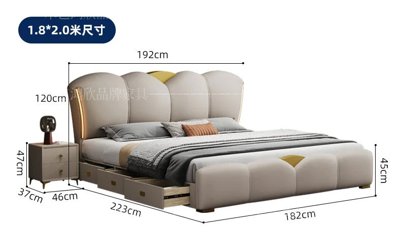 Bedroom Drawer Bed Twin Bedside Table Princess Sleeping Bed Storage Lounge Frame Muebles Para El Hogar House Accessories