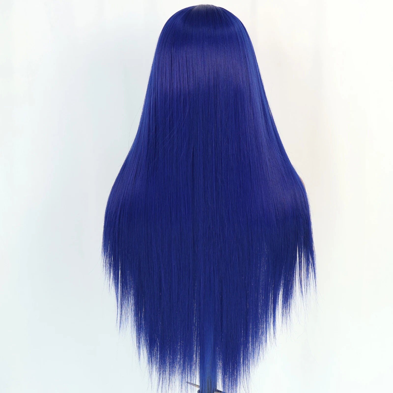 Aubree Synthetic Wigs Blue Hair 13*4 Lace Front Wigs For Daily Use Party Time Long Straight 28 inches 180% Density Glueless