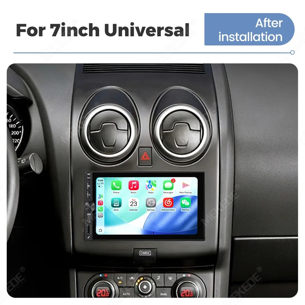 Universal 2DIN 7 Inch Car Multimedia Video Player CarPlay Android Auto Touch Screen FM Autoradio USB Knob Radio Stereo Head Unit