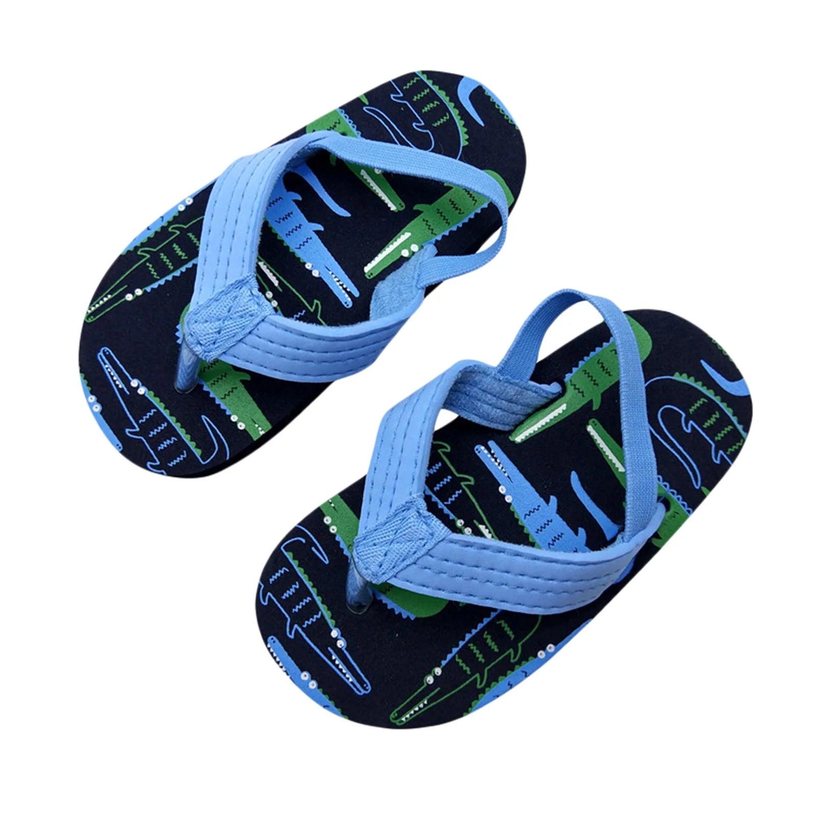 2022-01-17 Lioraitiin  Toddler Flip Flops Shoes Little Kid Sandals with Back Strap Boys Girls Water Shoes for Beach and Pool
