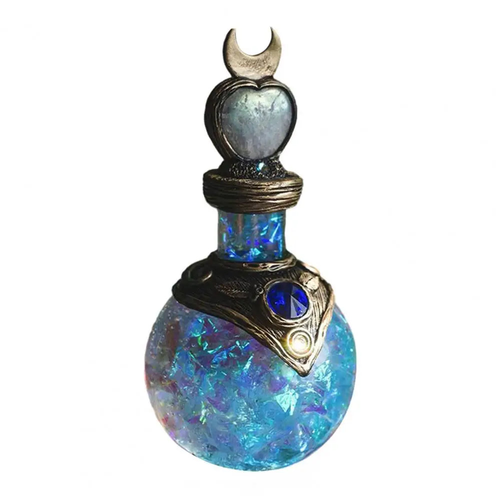 Magic Potion Bottle Mermaid Inspired Mermaid Perfume Bottle Vintage Resin Quartz Wishing Bottle Handmade Gift for Her G