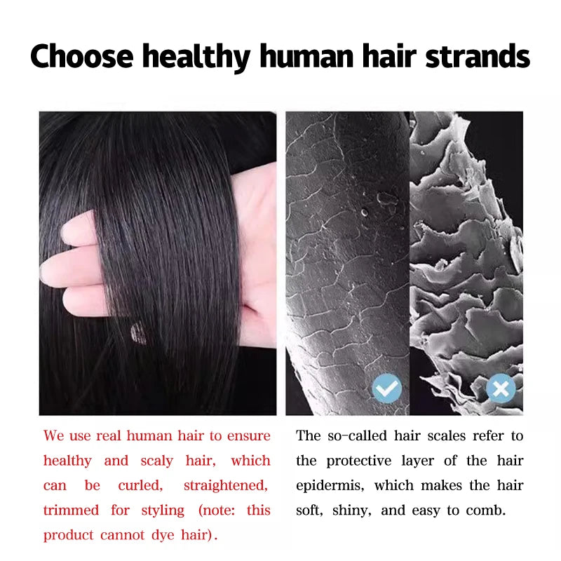 100% Human Hair Men PU V Loop Front Toupee Carefully Prune Natural Hairline Wigs Remy Hair Replacement Straight Hairpiece