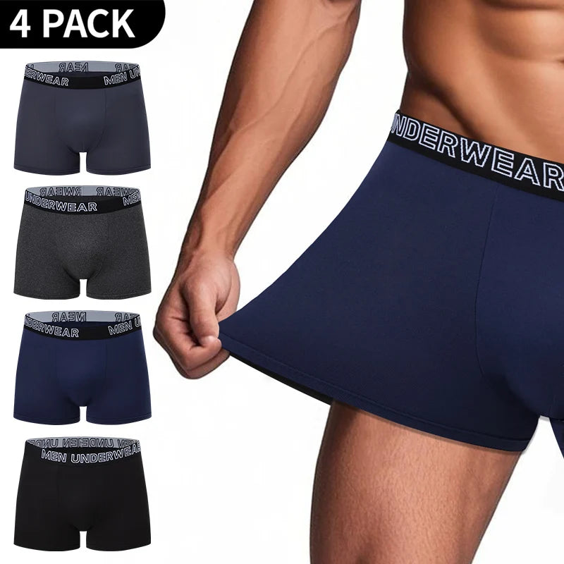 4/10piece Men's European And American Size Printed Fashionable Underwear Comfortable Plus Size Boxer Shorts Casual Sports Shorts