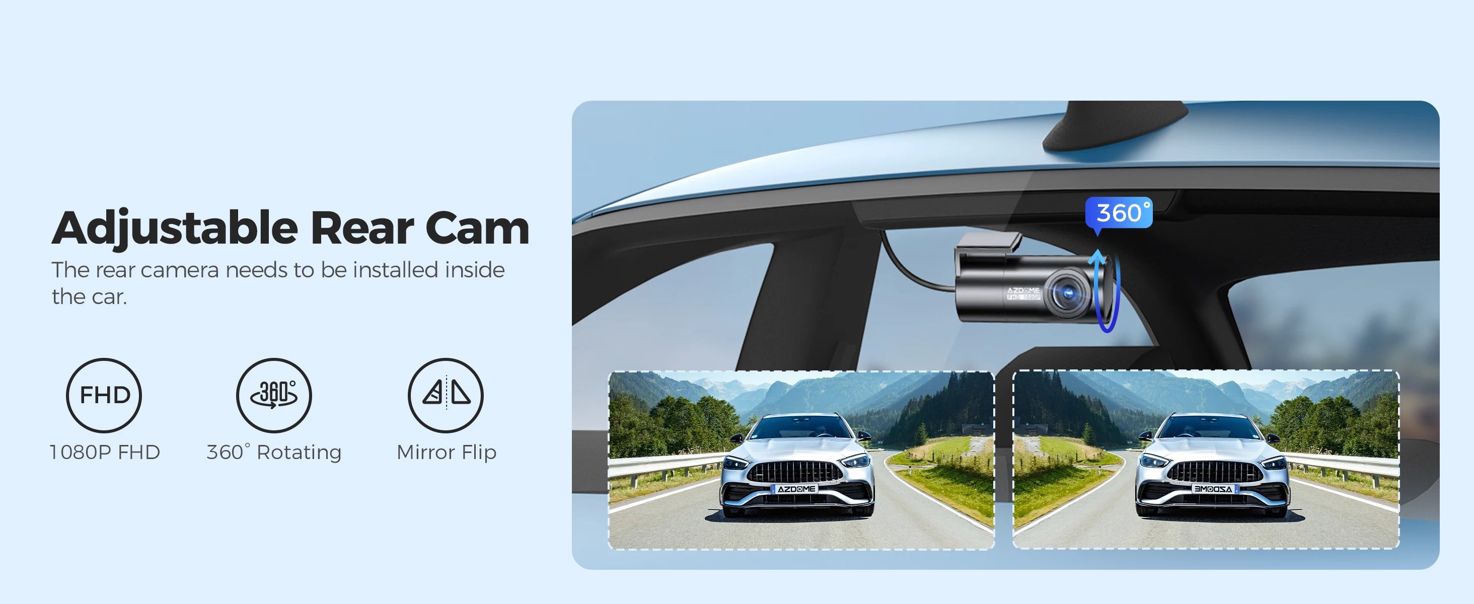 Upgrade AZDOME M550 Pro Dash Cam 4K Front Dashcam Auto 5.8Ghz Wi-Fi GPS G-sensor Car DVR 6 IR Night Vision Parking Monitor