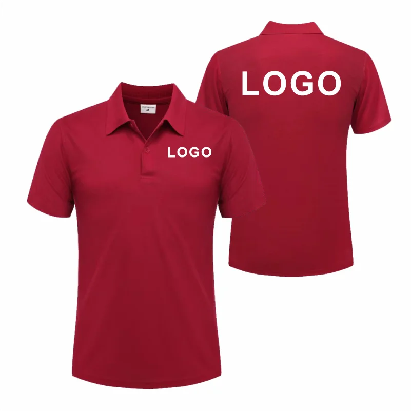 Customized Logo Breathable Polo Shirt Casual Company Group Clothing Lapel Short Sleeve Polo Shirts Work Clothes Print Embroidery