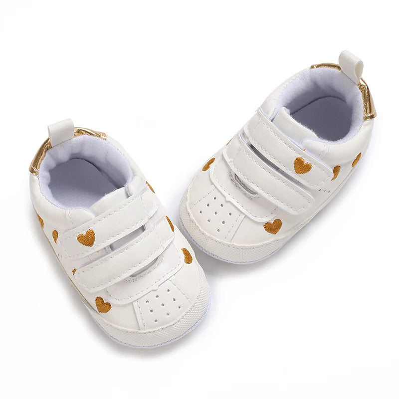 Casual Baby Shoes Infant Baby Girl Crib Shoes Cute Soft Sole Prewalker Sneakers Walking Shoes Toddler First Walker 0-18Month