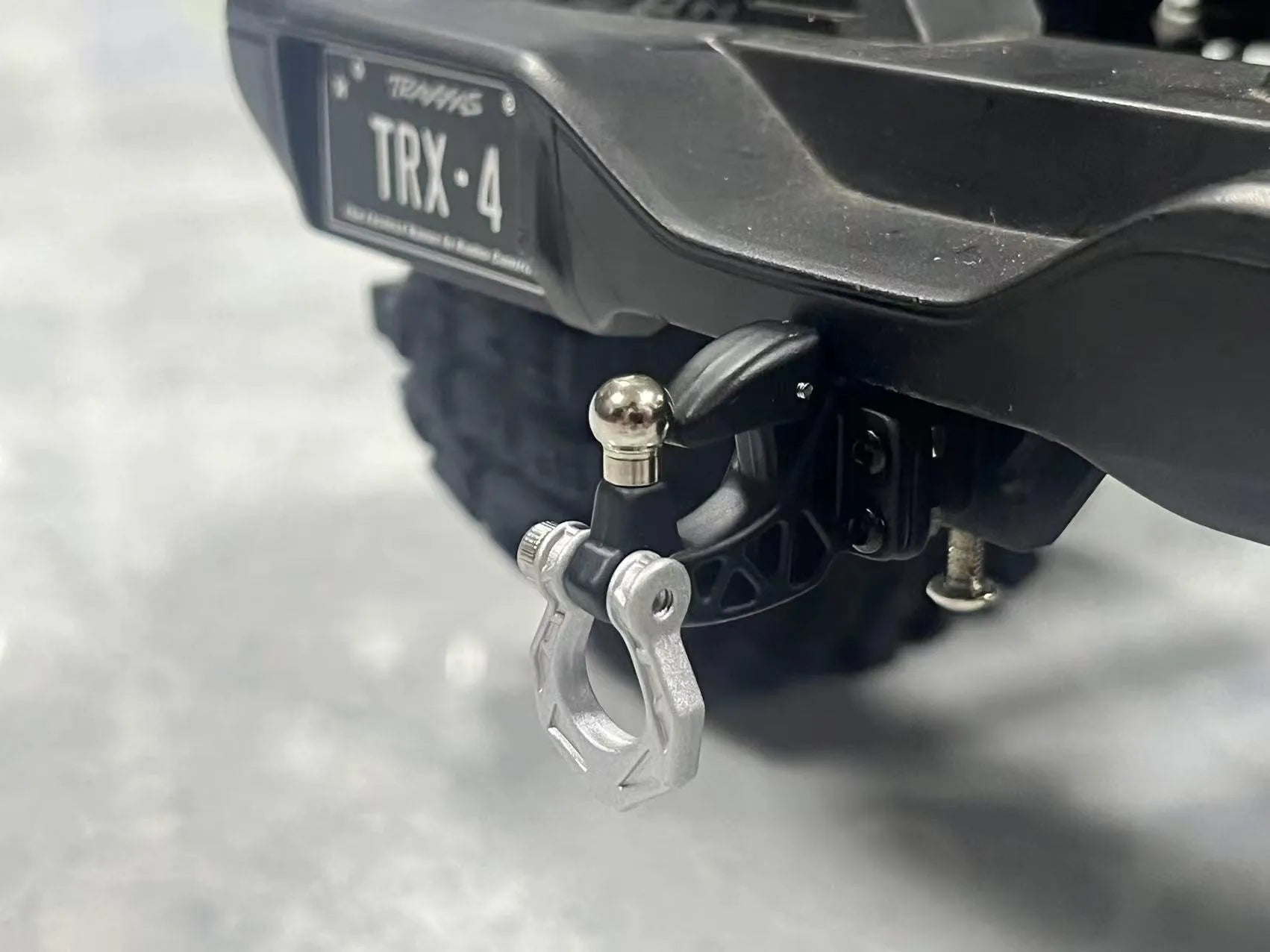 Metal Rear Bumper Tow Trailer Hook Drop Hitch Receiver For 1/8 1/10 Rc Crawler Car Axial Scx10 Traxxas Trx4 Rgt Yikong Redcat
