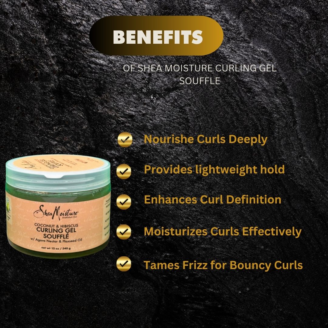 Shea Moisture Curling Gel Souffle 340G - Premium Beauty Product