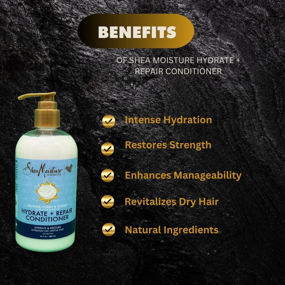 Shea Moisture Hydrate Repair Conditioner 384Ml - Premium Beauty Product