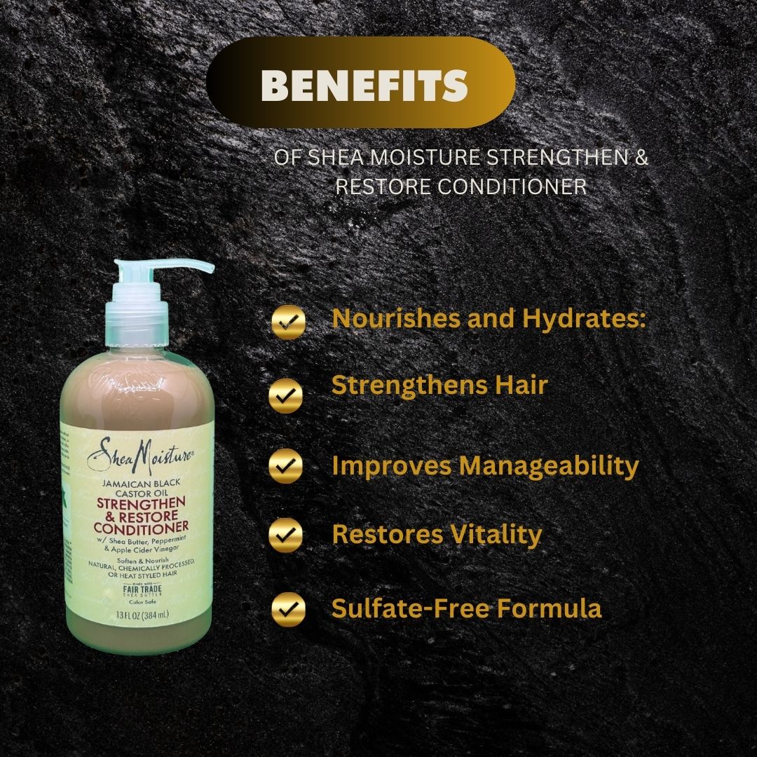 Shea Moisture Strength Restore Conditioner 384Ml - Premium Beauty Product