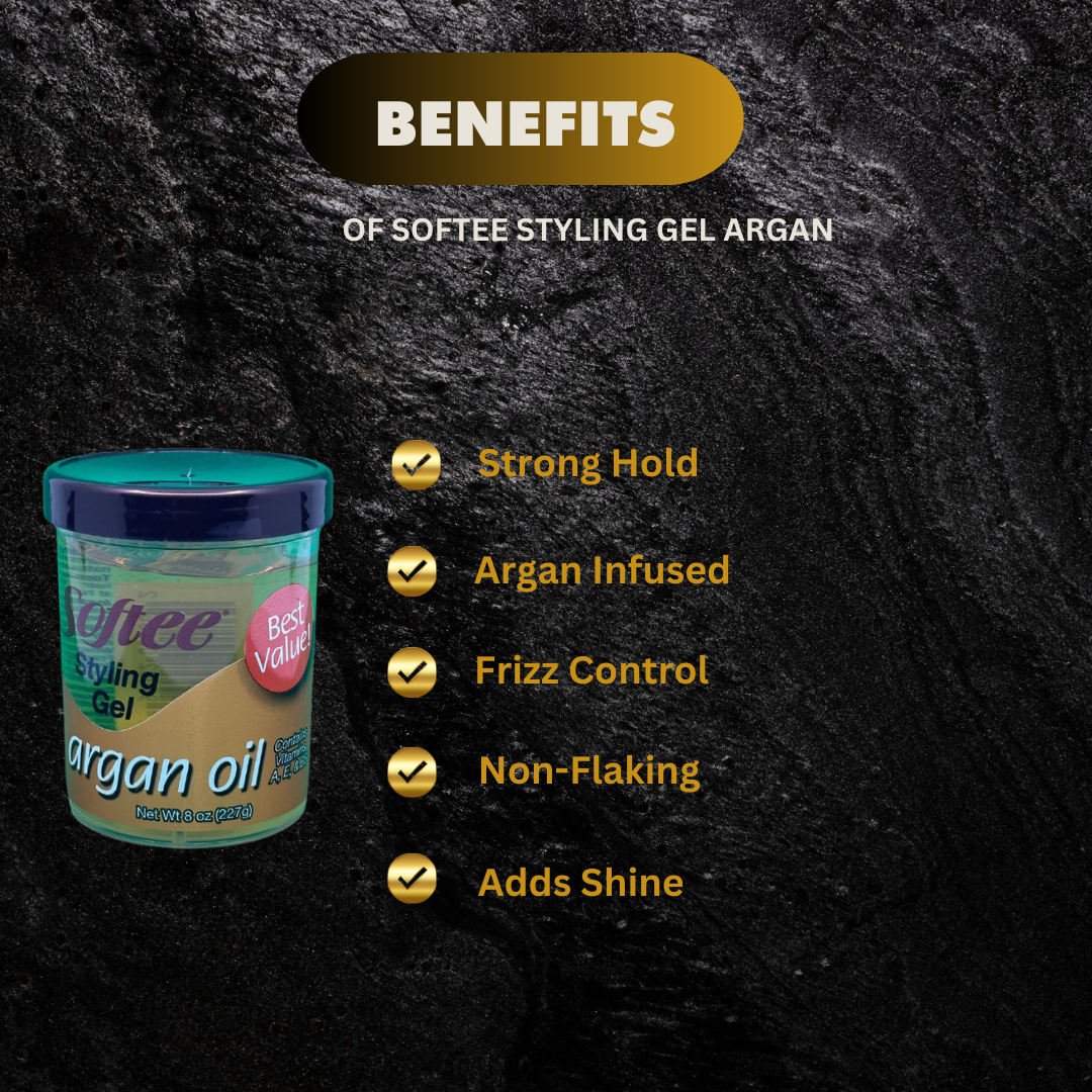 Softee Styling Gel Argan Oil 227G - Premium Beauty Product