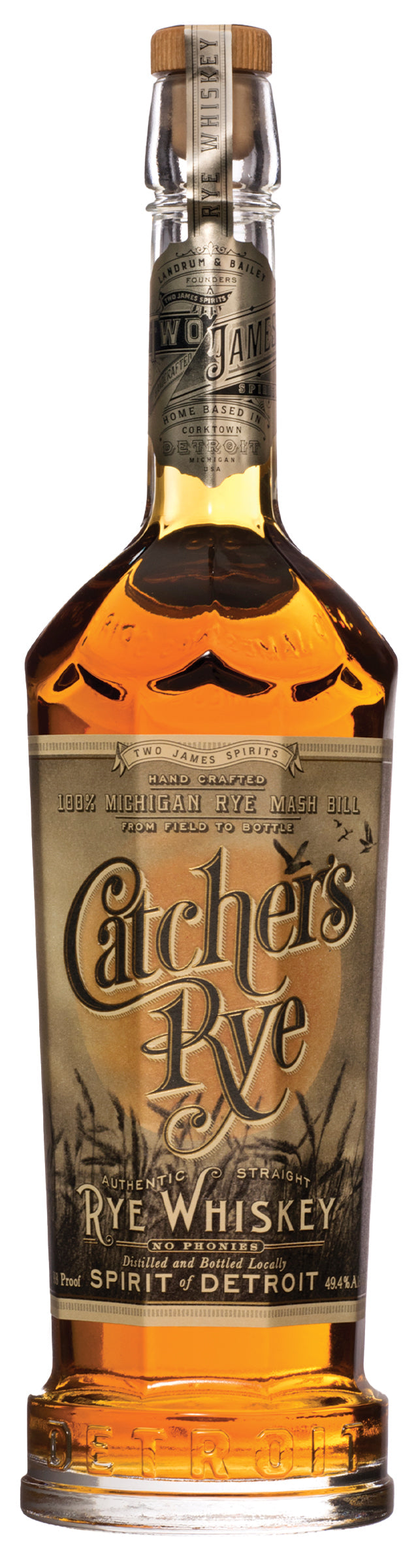 Two James Spirits 'Catcher's Rye' Whiskey, Michigan, USA (750ml)