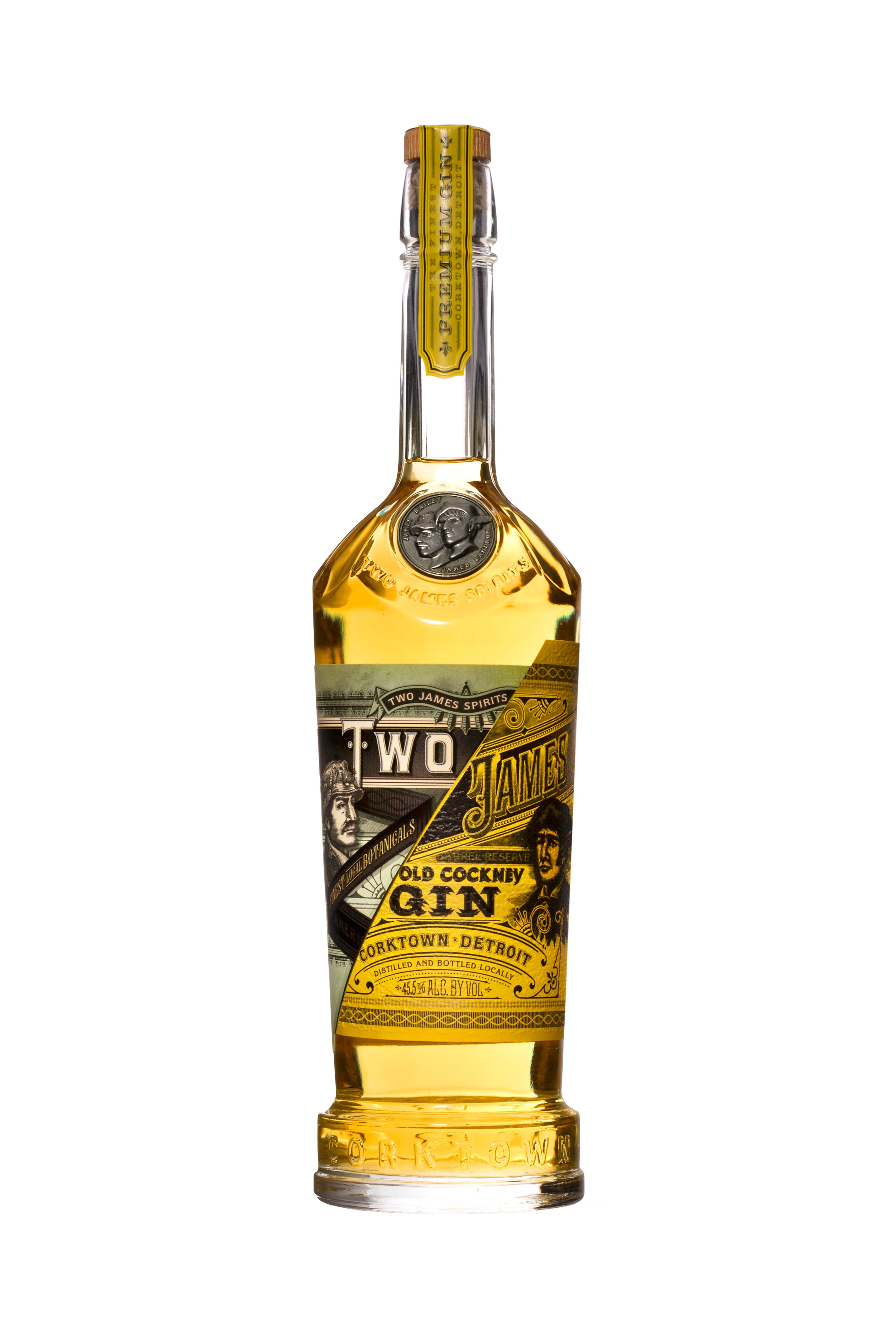 Two James Spirits 'Old Cockney' Barrel Reserve Gin, Michigan, USA (750ml)