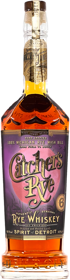 Two James Spirits 'Catcher's Rye' 6 Year Whiskey, Michigan, USA (750ml)